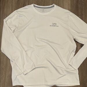 Southern Tide white performance Long Sleeve Shirt